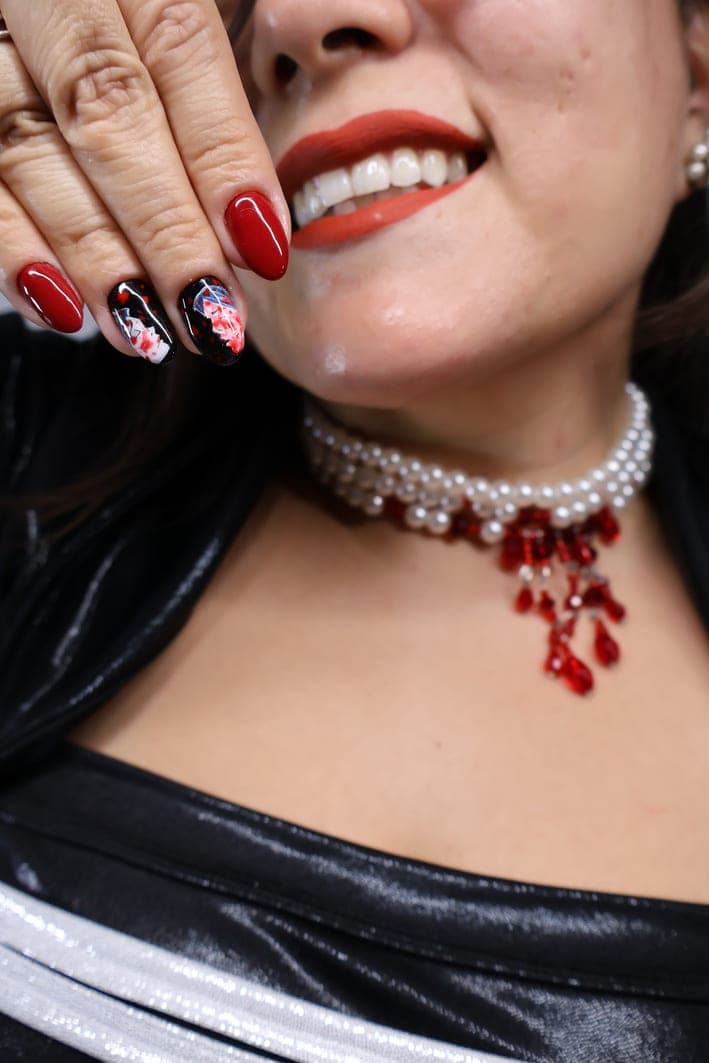 Diseño de nail art del estudio, trabajo 8