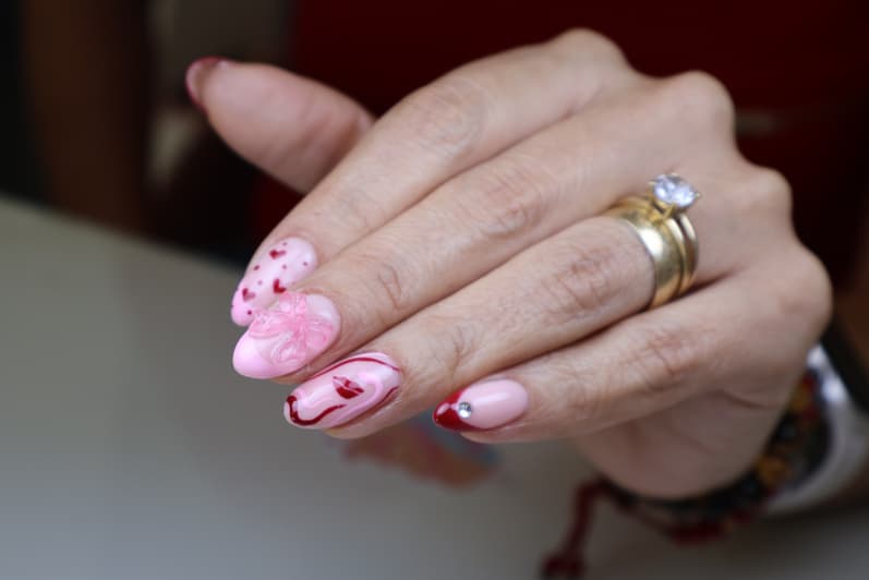 Uñas largo #1 en color liso